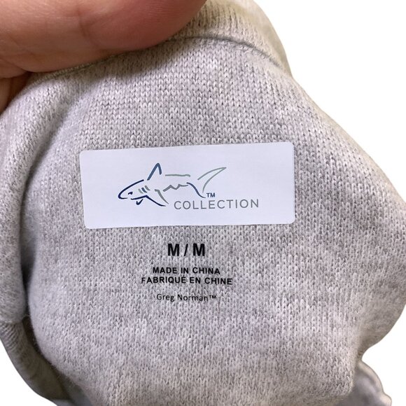 Greg Norman Gray Short-Sleeve Zip-Up Mock Neck Dress With Pockets Size M - Picture 7 of 8